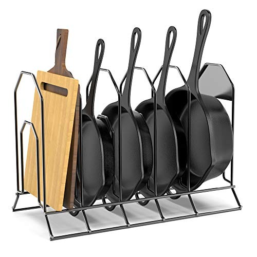 cast iron pan racks