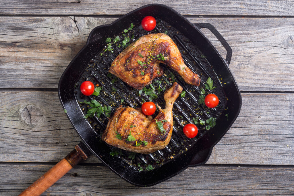 How to use a grill pan for chicken 01