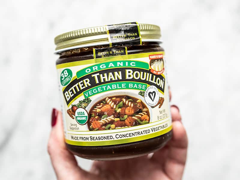 A jar of vegetable flavored Better Than Bouillon