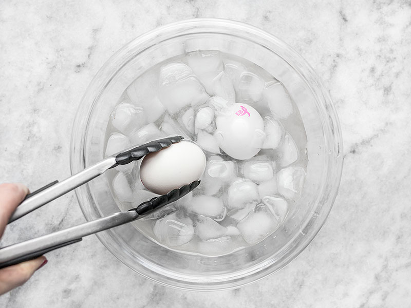 Place Eggs in Ice Bath