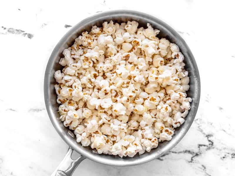 Pour Popcorn into a bowl