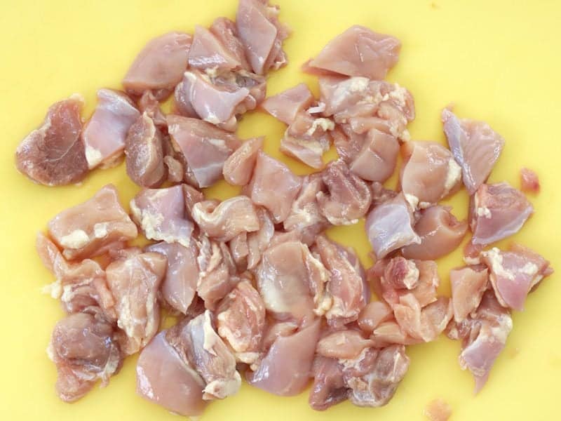 Chicken Thighs cut into small Pieces