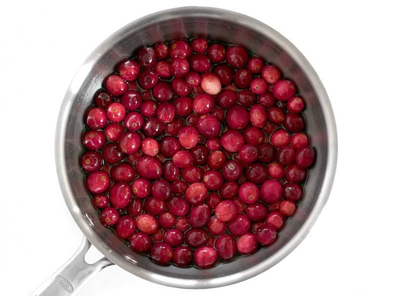 Cranberries in Pot