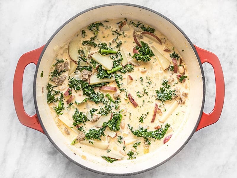 Wilted Kale in Zuppa Toscana