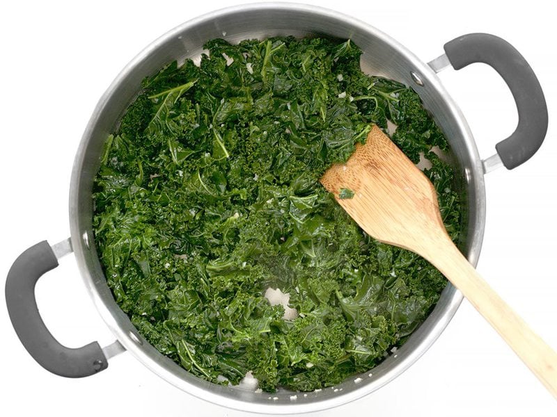 Sauté Kale in butter and garlic
