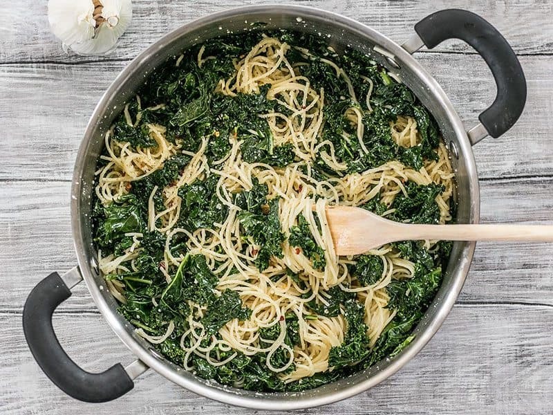 Garlic Parmesan Kale Pasta Recipe