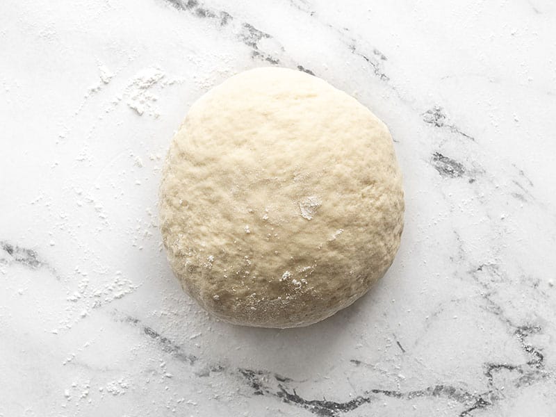 Kneaded dough ball