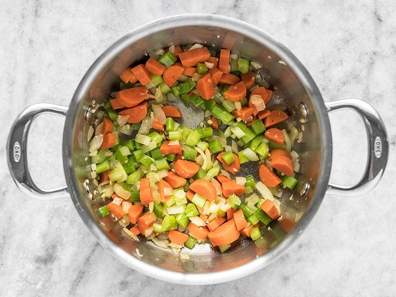 Add Carrots and Celery to Pot
