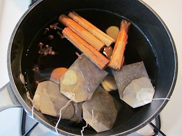 all ingredients in pot to boil 