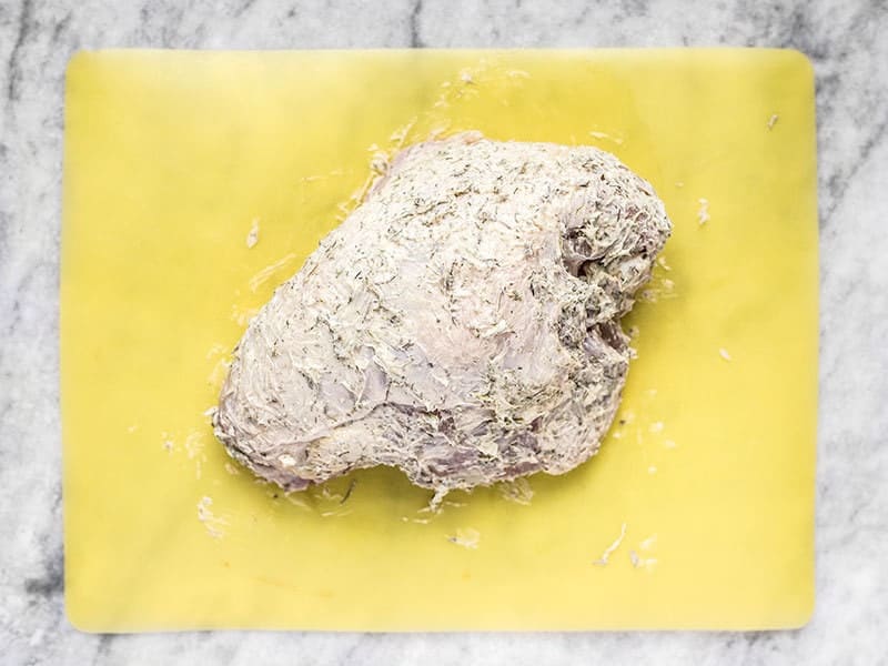 Split Turkey Breast Coated in Herb Butter