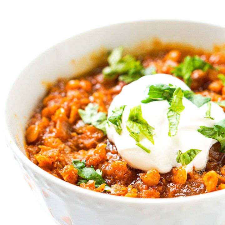 Stew Made with Mexican Red Lentils