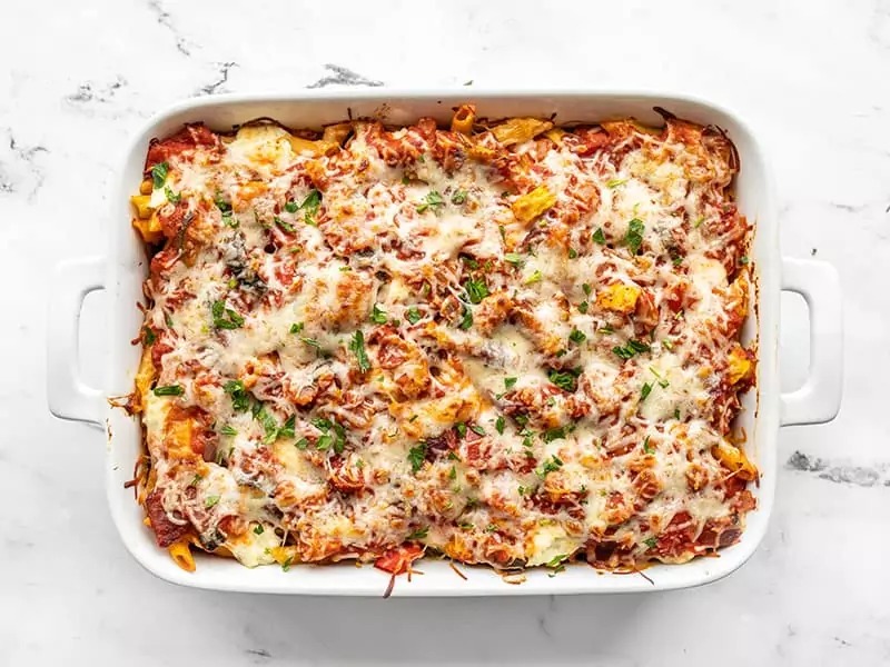 Baked Penne with Roasted Vegetables Recipe