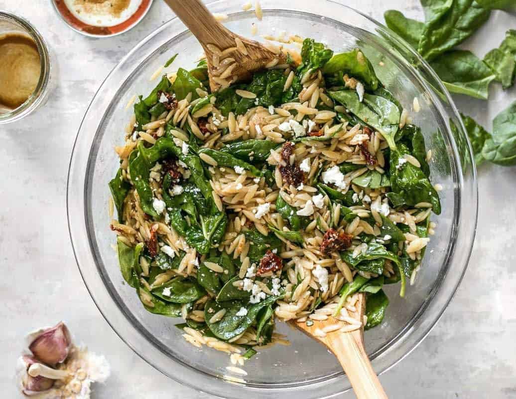 Spinach and Orzo Salad Recipe