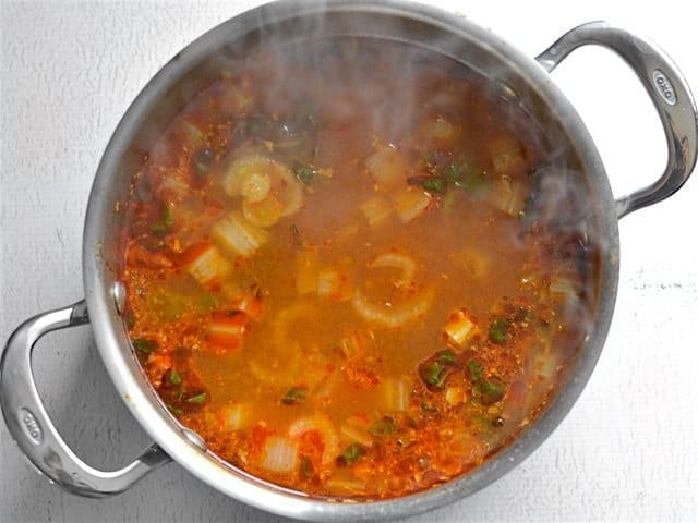 Simmered Vegetables in Broth 