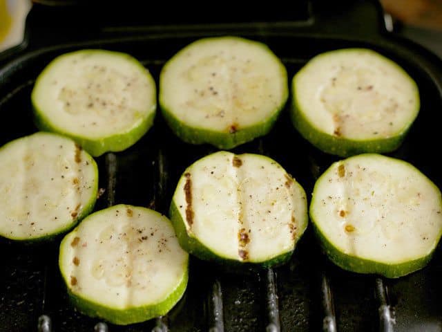 Grilled Zucchini on a George Foreman grill