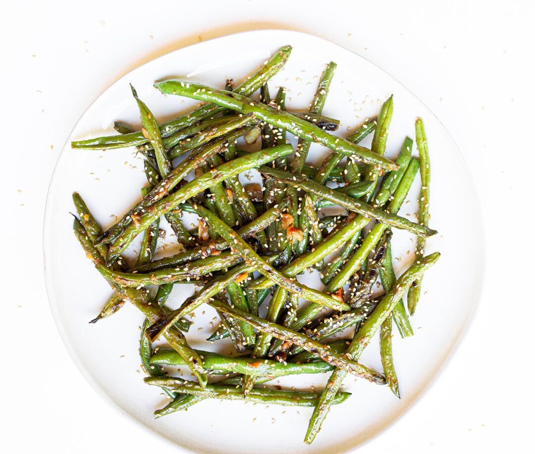 How to Make Sesame Roasted Green Beans 01