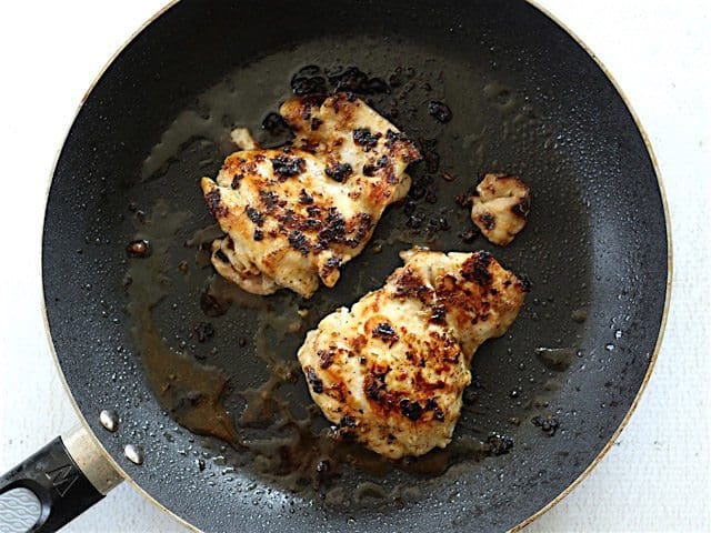 Cook Chicken Thighs in the skillet